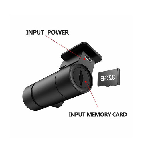 G10 Mini Hidden WiFi Dash Cam, 1080P, 270° Rotating Lens, App Control, 128GB Max